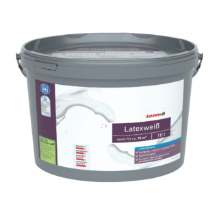 toom Latexweiß seidenglänzend 10 l