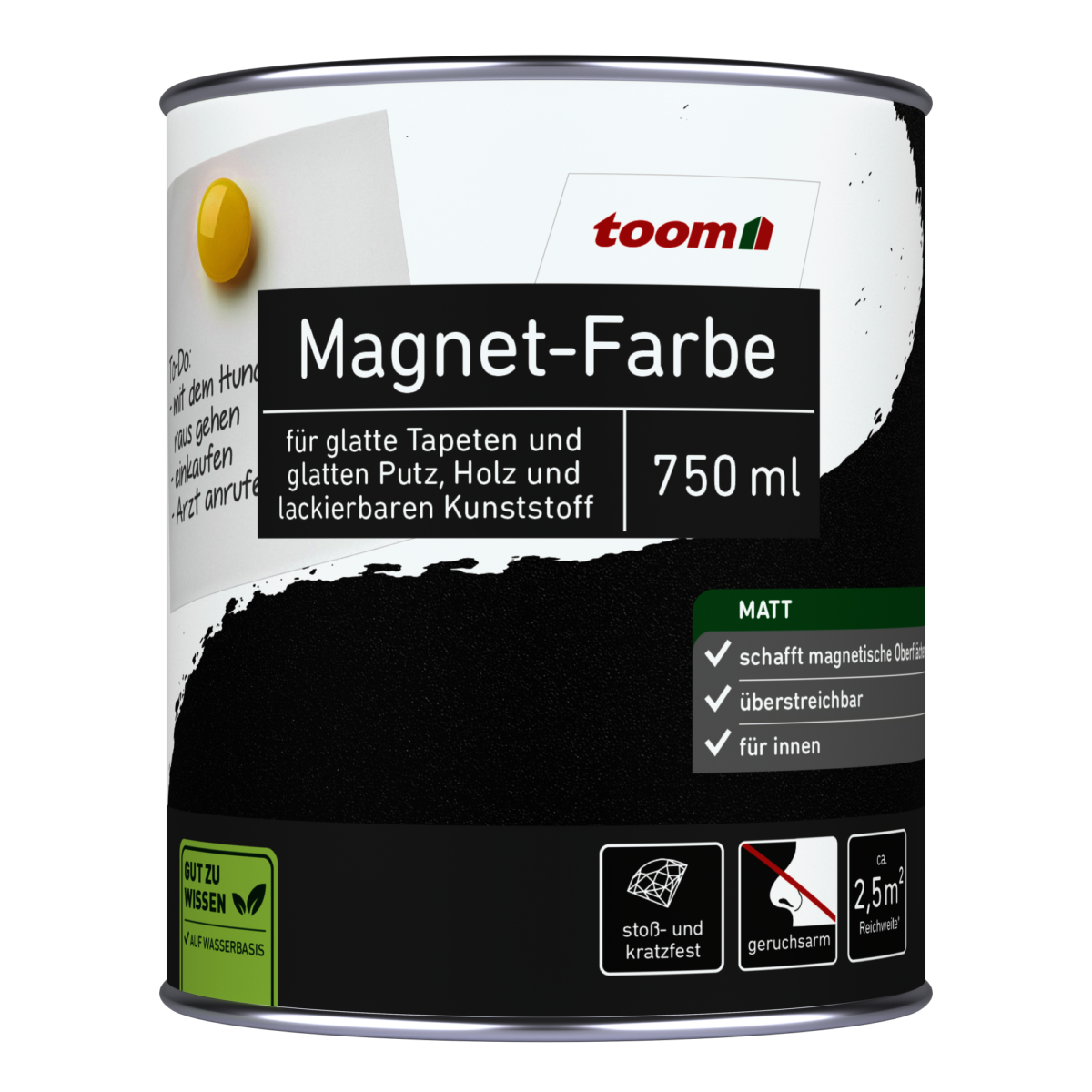 toom Magnet-Lack grau matt 750 ml
