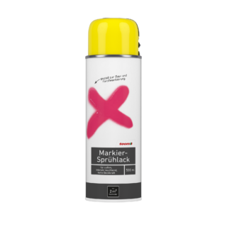 toom Markier-Sprühlack leuchtgelb seidenmatt 500 ml