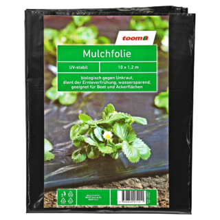 toom Mulchfolie 0,02 mm schwarz 1000 x 120 cm