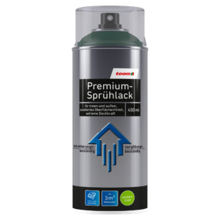toom Premium-Sprühlack moosgrün seidenmatt 400 ml