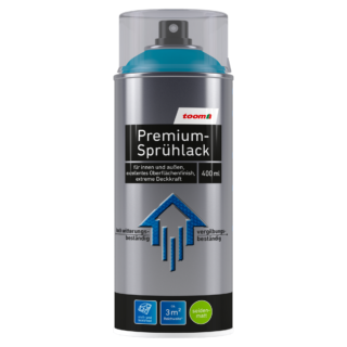 toom Premium-Sprühlack petrolfarben seidenmatt 400 ml