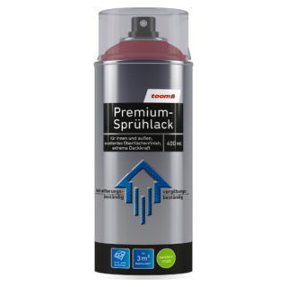 toom Premium-Sprühlack purpurrot seidenmatt 400 ml