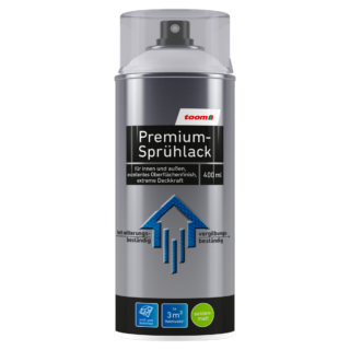 toom Premium-Sprühlack reinweiß seidenmatt 400 ml