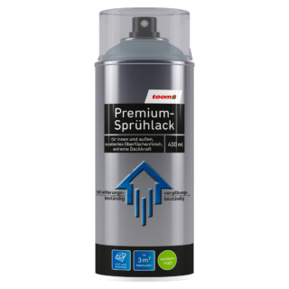 toom Premium-Sprühlack silberfarben seidenmatt 400 ml