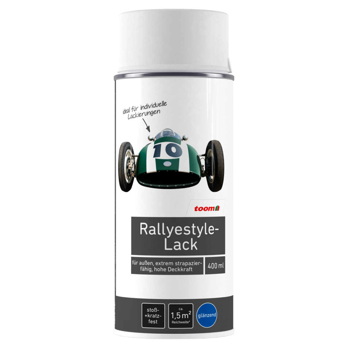 toom Rallyestyle-Sprühlack weiß glänzend 400 ml