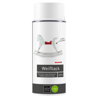 toom Sprühlack weiß seidenmatt 400 ml