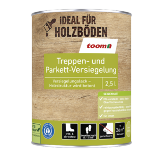 toom Treppen- und Parkett-Versiegelung transparent 2,5 l