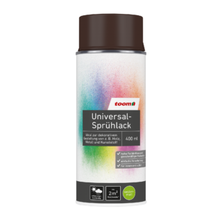 toom Universal-Sprühlack 'Edelbraun' schokobraun seidenmatt 400 ml