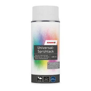 toom Universal-Sprühlack 'Eisblume' weiß glänzend 400 ml