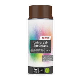 toom Universal-Sprühlack haselnussfarben seidenmatt 400 ml