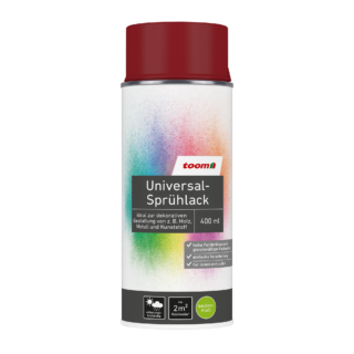 toom Universal-Sprühlack rubinrot seidenmatt 400 ml