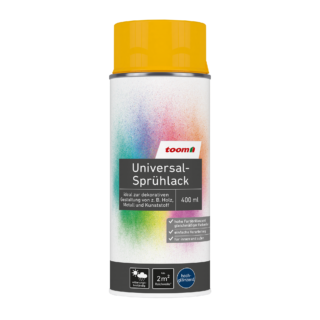 toom Universal-Sprühlack 'Sonnenblume' orangegelb glänzend 400 ml