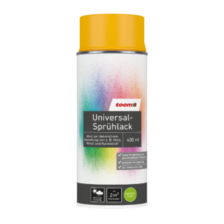toom Universal-Sprühlack 'Sonnenblume' orangegelb seidenmatt 400 ml
