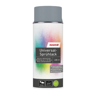 toom Universal-Sprühlack 'Stadtgeflüster' silbergrau seidenmatt 400 ml