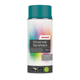toom Universal-Sprühlack 'Südseetraum' petrolfarben seidenmatt 400 ml