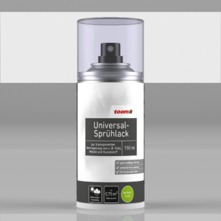 toom Universal-Sprühlack transparent seidenmatt 150 ml