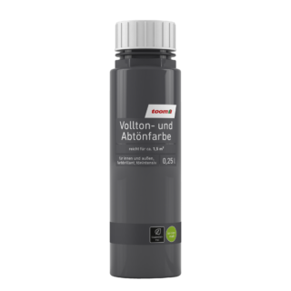 toom Voll- und Abtönfarbe anthrazitfarben 250 ml