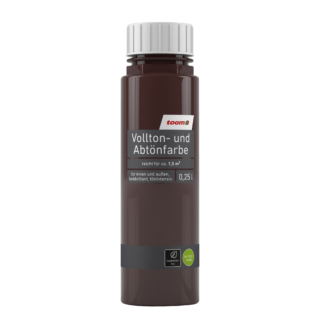 toom Voll- und Abtönfarbe dunkelbraun 250 ml