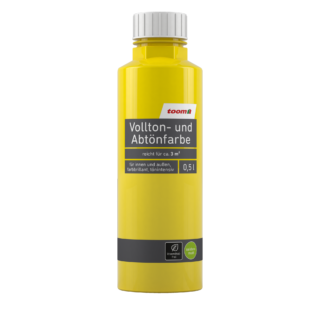 toom Voll- und Abtönfarbe gelb 500 ml