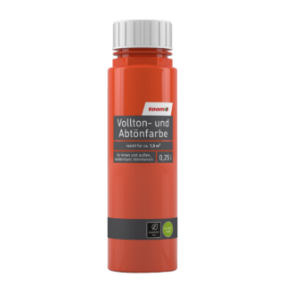 toom Voll- und Abtönfarbe orange 250 ml