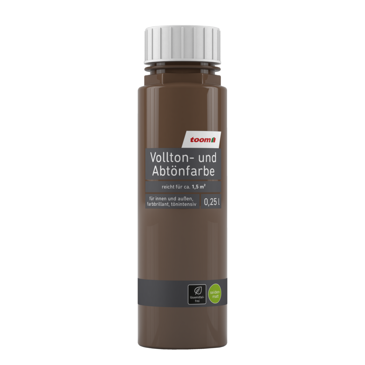 toom Voll- und Abtönfarbe 'Oxidbraun' dunkelbraun 250 ml