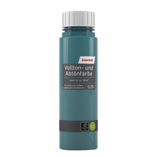 toom Voll- und Abtönfarbe petrolfarben 250 ml
