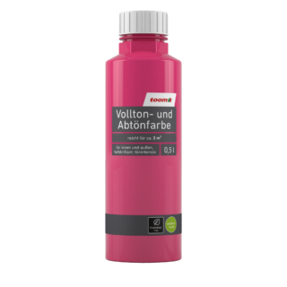 toom Voll- und Abtönfarbe pink 500 ml