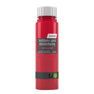 toom Voll- und Abtönfarbe rot 250 ml