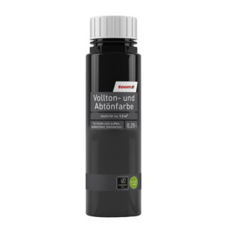 toom Voll- und Abtönfarbe schwarz 250 ml