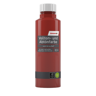 toom Voll- und Abtönfarbe zinnoberrot 500 ml