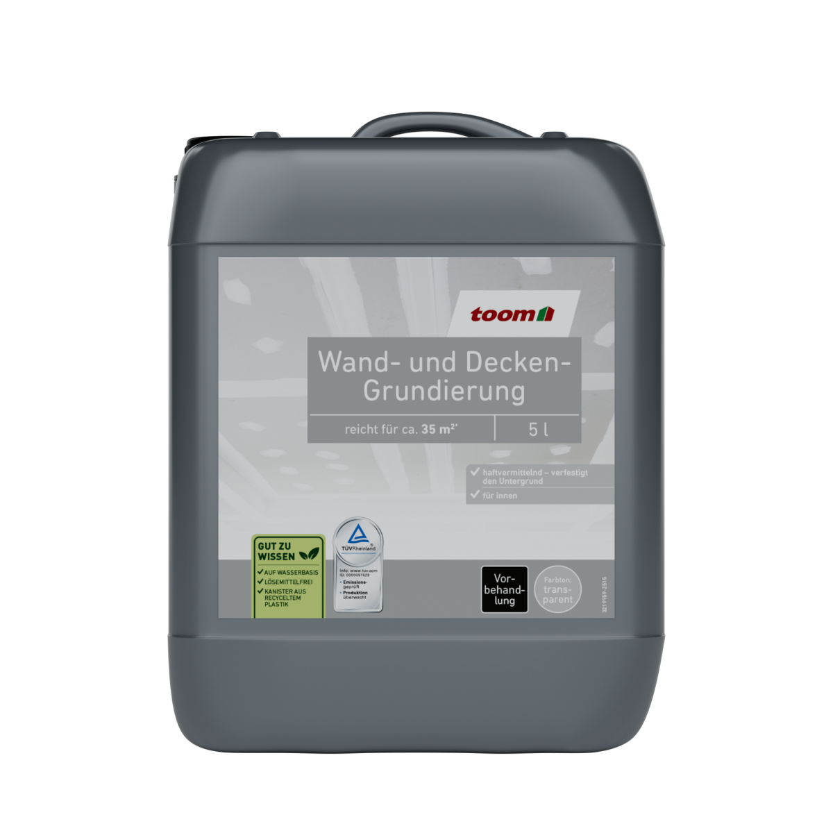 toom Wand- und Decken-Grundierung transparent 5 l