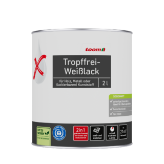 toom Weißlack seidenmatt 2 l