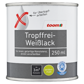 toom Weißlack seidenmatt 250 ml
