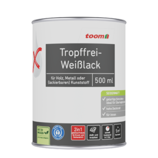 toom Weißlack seidenmatt 500 ml