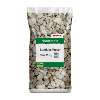 toom Weserkies mehrfarbig 20/40 mm 25 kg