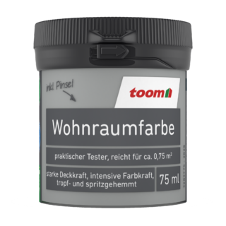 toom Wohnraumfarbe betongrau matt 75 ml