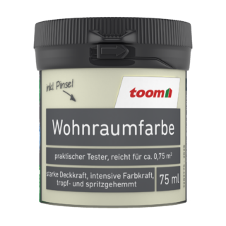toom Wohnraumfarbe cremeweiß matt 75 ml