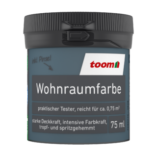 toom Wohnraumfarbe graublau matt 75 ml