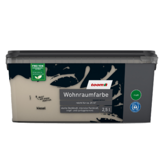 toom Wohnraumfarbe kieselgrau matt 2,5 l