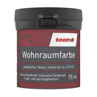 toom Wohnraumfarbe kirschrot matt 75 ml