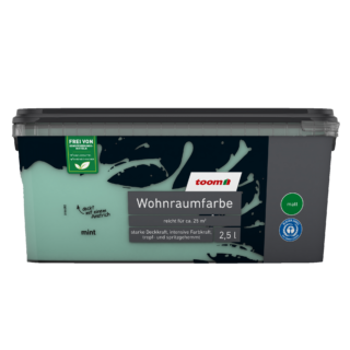 toom Wohnraumfarbe minzgrün matt 2,5 l