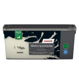 toom Wohnraumfarbe 'Muschel' hellbeige matt 2,5 l