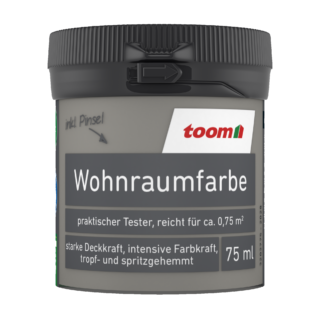 toom Wohnraumfarbe steingrau matt 75 ml