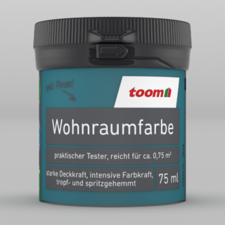 toom Wohnraumfarbe türkis matt 75 ml
