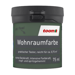 toom Wohnraumfarbe waldgrün matt 75 ml