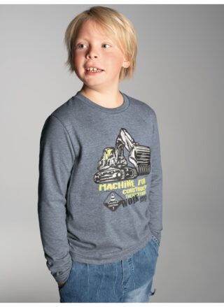 Trigema Longsleeve "TRIGEMA Langarmshirt mit großem Bagger-Print" 1 Stk.