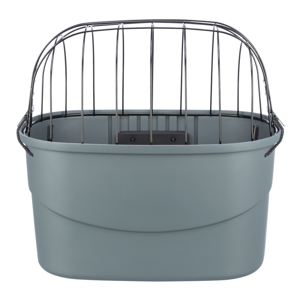 Trixie Front-Fahrradkorb grau - L 42 x B 30 x H 39 cm
