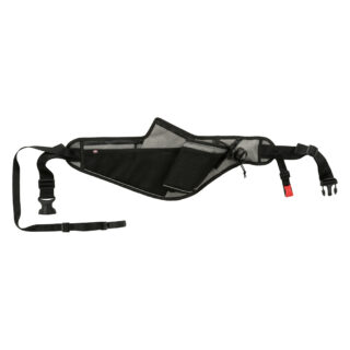 Trixie Jogginggurt mit Leine, grau/schwarz - Gurt: 70 - 130 cm, Leine: 115 - 150 cm, 20 mm breit