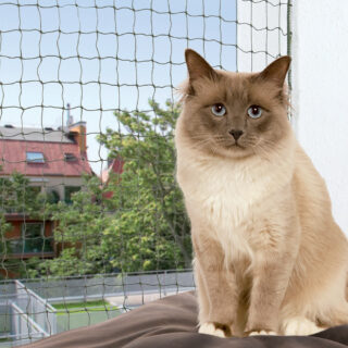 Trixie Katzenschutznetz mit Drahtverstärkung - L 4 x H 3 m